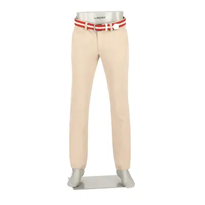 Alberto Golf Herren Hosen beige Mikrofaser