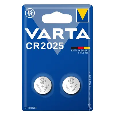 Varta CR2025 3V Lithium Knopfzelle - 2er Blister