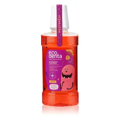 Ecodenta Super + erfrischendes Mundwasser für Kinder Geschmack Strawberry 250 ml