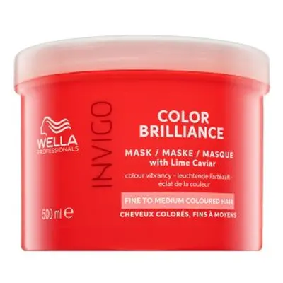 Wella Professionals Invigo Color Brilliance Mask with Lime Caviar Fine to Medium Colored Hair Schutzmaske für feines und gefärbt