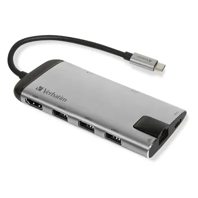 VERBATIM USB-C Multiport HUB USB 3.1 GEN 1 / 3 x USB 3.0 / HDMI / SDHC / microSDHC / RJ45