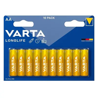 Varta Longlife AA (LR06) Batterien – 10er-Pack | 1,5V Alkaline