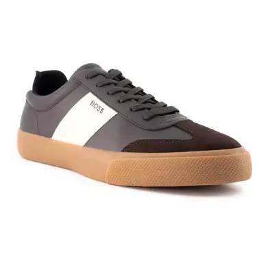 BOSS Black Herren Sneaker braun Glattleder