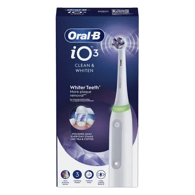 Oral-B iO3 Clean & White elektrische Zahnbürste Quite White 1 St.