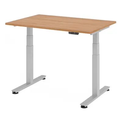 XDSM 12 S | Schreibtisch - 120 x 80 Nussbaum elektrisch höhenverstellbar