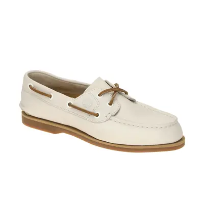 Timberland Classic Boat Damen Lederschuhe mattweiß - 38.5