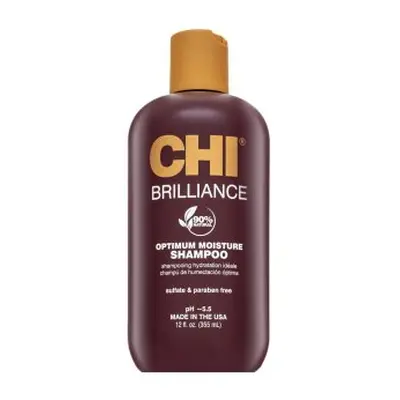 CHI Deep Brilliance Olive & Monoi Optimum Moisture Shampoo Shampoo zur Hydratisierung der Haare 355 ml