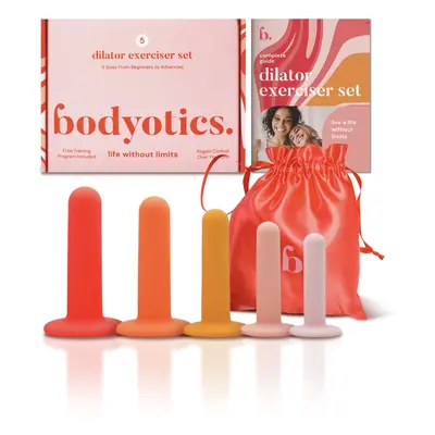 Bodyotics Set Vaginaldilatatoren | 5 abgestufte Größen BPA-freies medizinisches Silikon 730 g