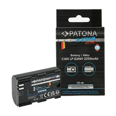 PATONA Platinum Akku USB-C Input für Canon EOS R5 EOS R6 LP-E6NH