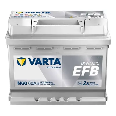 VARTA N60 Blue Dynamic EFB 12V 60Ah 640A Autobatterie Start-Stop 560 500 064