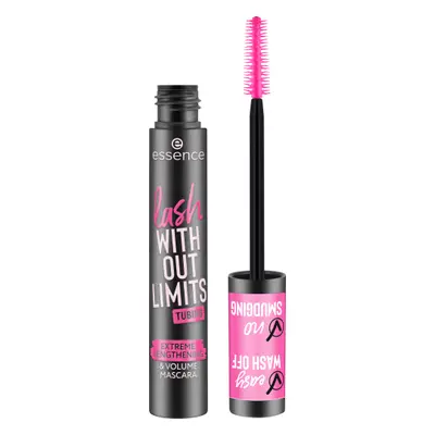 essence lash WITHOUT LIMITS TUBING Wimpernverlängernde Volumenmascara Farbton 04 Black Tubing 13 ml
