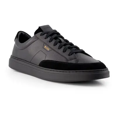 BOSS Black Herren Sneaker schwarz Glattleder