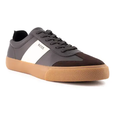 BOSS Black Herren Sneaker braun Glattleder