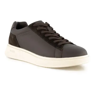 BOSS Black Herren Sneaker braun Glattleder