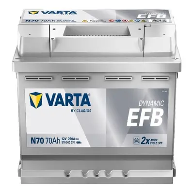 VARTA N70 Blue Dynamic EFB 12V 70Ah 760A Autobatterie Start-Stop 570 500 076