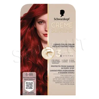 Creme Supreme 6-88 Dunkelrot