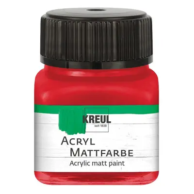 KREUL Acryl Mattfarbe, 20 ml - Dunkelrot