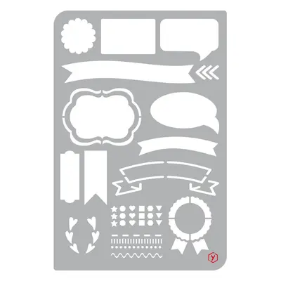 Bullet Journal Schablone "Banner"