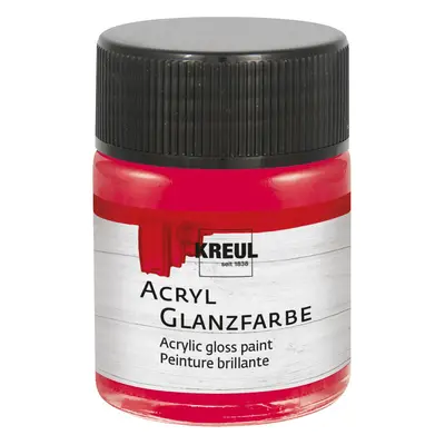 KREUL Acryl Glanzfarbe, 50 ml - Dunkelrot