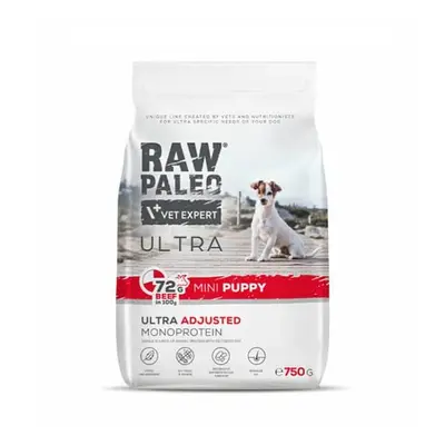 Hundetrockenfutter – Raw Paleo Ultra Rind Puppy Mini 750g