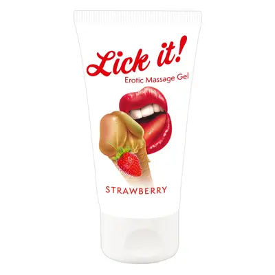 Gel “Erotic Massage Gel Strawberry“ mit Erdbeer-Aroma