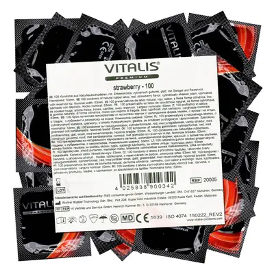 Vitalis Premium *Strawberry* Kondome 100 St rot