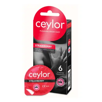Ceylor Strawberry Kondome 6 St rosa