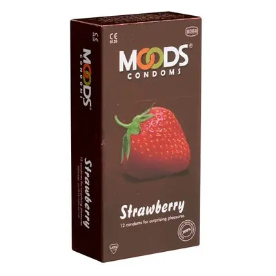 Moods *Strawberry Condoms* Kondome 12 St rosa