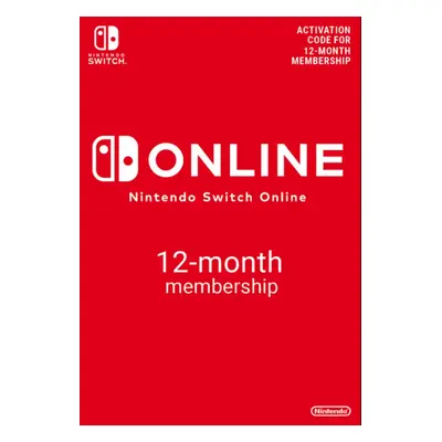 Nintendo Switch Online 12 Months Membership Switch & Switch 2 (Europe & UK)