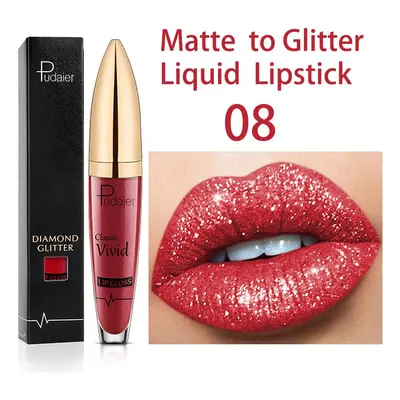 18 Farben glänzender Lipgloss für Frauen, langanhaltend, matt, glitzernd, flüssiger Lippenstift, diamantglänzender Lipgloss, was
