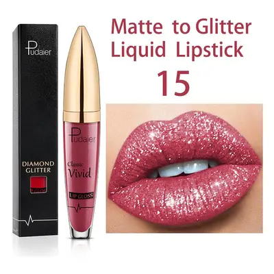 18 Farben glänzender Lipgloss für Frauen, langanhaltend, matt, glitzernd, flüssiger Lippenstift, diamantglänzender Lipgloss, was