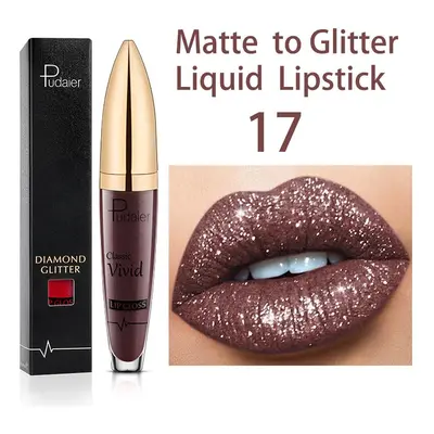18 Farben glänzender Lipgloss für Frauen, langanhaltend, matt, glitzernd, flüssiger Lippenstift, diamantglänzender Lipgloss, was