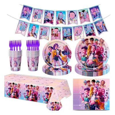 Geburtstags-Themenparty Dekoration Banner Zugflagge Kuchenflagge Ballon- Set One Size