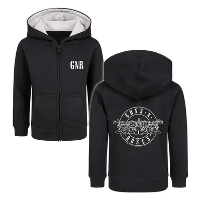Kinder Sweatshirt Guns 'n Roses - Bullet - outline - black/white - METAL-KIDS 152