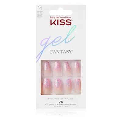 KISS Gel Fantasy Ready to Wear Gel künstliche Fingernägel Winter Sparks 24 St.