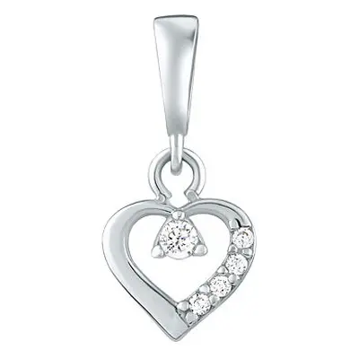 Adalie Herzanhänger aus Weißgold mit Brilliance Zirconia