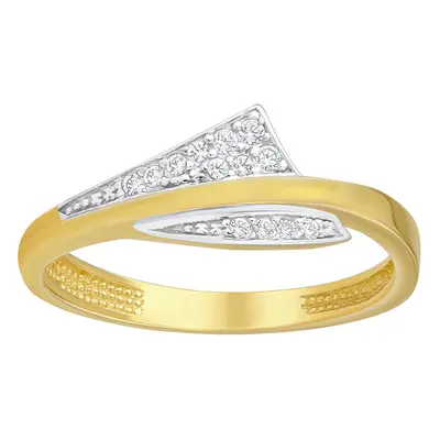 Goldring Freccia mit Brilliance Zirconia aus 14kt Gelbgold ringgröße 55