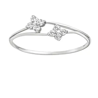 Goldring Deidra mit Brilliance Zirconia aus 14 Karat Weißgold ringgröße 60