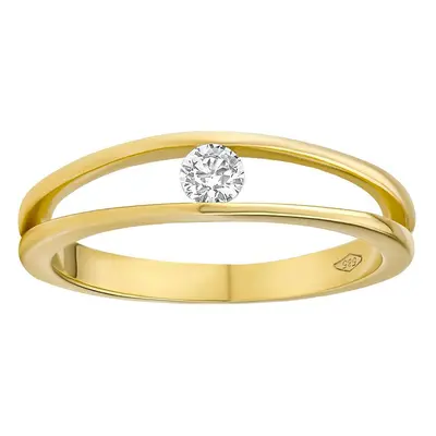 Goldring Danika mit Brilliance Zirconia aus 14kt Gelbgold ringgröße 54