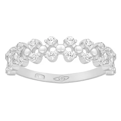 Damenring Eliora aus Weißgold mit Brilliance Zirconia ringgröße 56