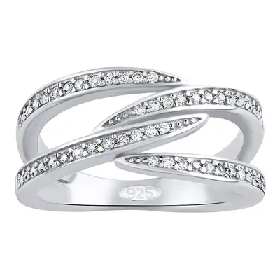 Damenring Silber 925 mit Zirkonia Brilliance Zirconia Banea ringgröße 50