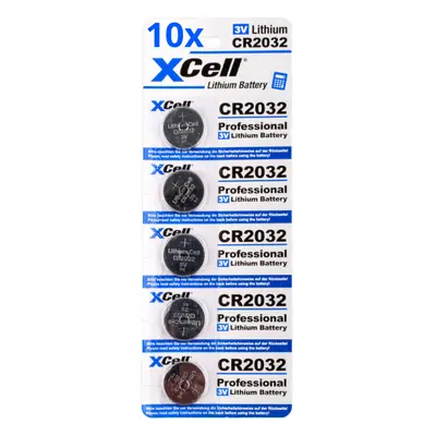 50er Spar-Set XCell CR2032 Lithium-Knopfzelle 3V / 220mAh (10x5er Pack)
