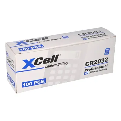 100er Spar-SET XCell CR2032 Lithium-Knopfzelle 3V / 220mAh