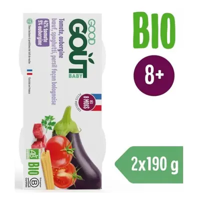 Good Gout BIO Spaghetti mit Auberginen und Rindfleisch (2x190 g)