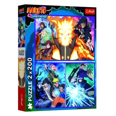 Trefl Puzzle 2x200 Ninja aus dem Dorf Hidden Leaf / Naruto