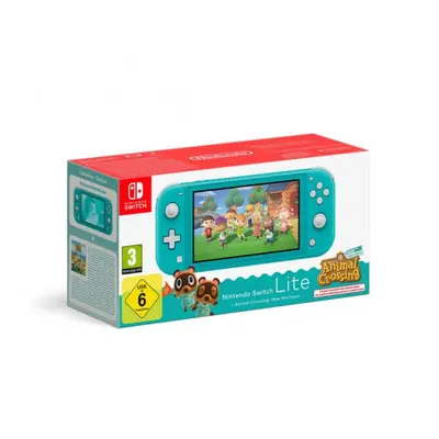 Nintendo Switch Lite Türkis + ACNH-Bundle