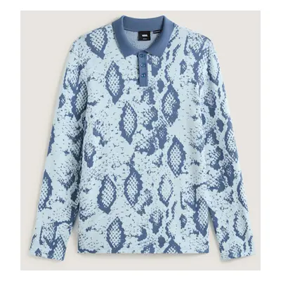 Vans - Raw Instinct Long Sleeve Polo, Herren, Blau, Größe: M